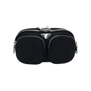 Prada belt bag black waist Body Bum Crossbody Bag Black